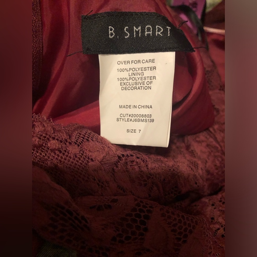 B. Smart Backless Floral Gown in Burgundy and Pink 7 - Picture 10 of 13